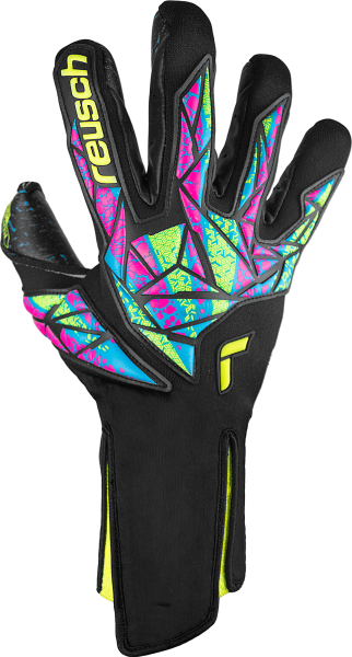 Reusch Attrakt Fusion Strapless 5470979 7052 black yellow front